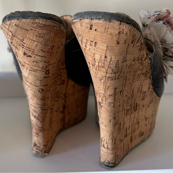 DIVA LOUNGE wedge sandals size 6.5 - Picture 7 of 10